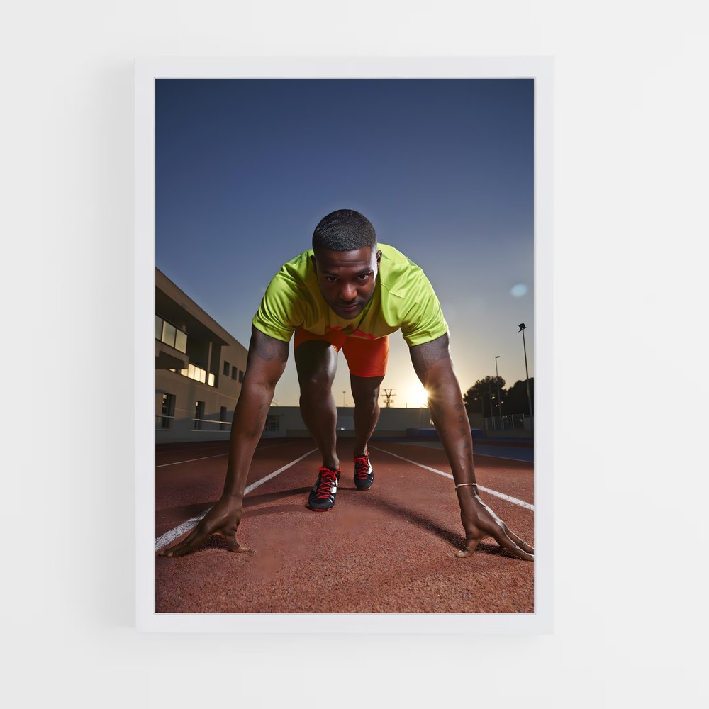 Poster Sprint Électrique – affiche Athlétisme (vue 3)